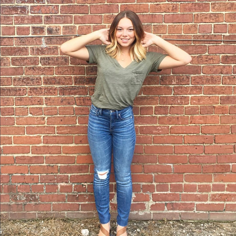 Madewell 9” High Rise Skinny Crop Jeans | size 25